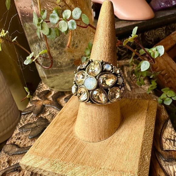 Heidi Daus Crystal Statement Ring Size 10 - Picture 2 of 9